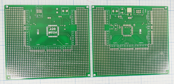 плата монтаж\120x105\2,54\\4отв\MD3\№42 --- Платы монтажные