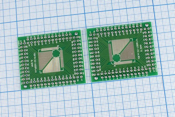 плата монтаж\ 47x38\\\\TQFP32-100/TQFP32-64Pin-DIP --- Платы монтажные