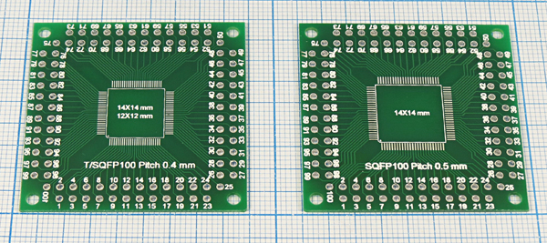 плата монтаж\ 44x44\\\\SQFP100/0,5\№48 --- Платы монтажные