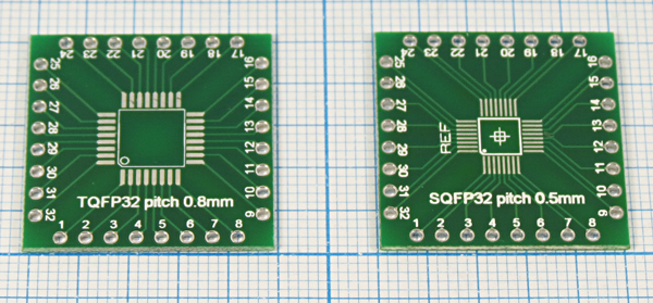 плата монтаж\ 26x26\\\\SQFP32/0,5-TQFP32/0,8\№49 --- Платы монтажные