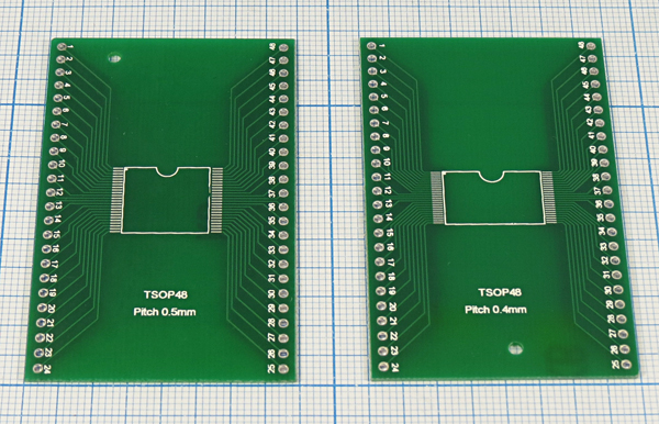 плата монтаж\ 62x40\\\\TSOP48/0,4-TSOP48/0,5\№51 --- Платы монтажные