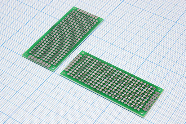 плата монтаж\ 70x30\2,54\двухстор\\70x30-2\№63 --- Платы монтажные