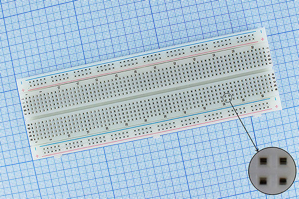 плата макетная 2x100\1x630\YBB2-202\Al --- Платы макетные