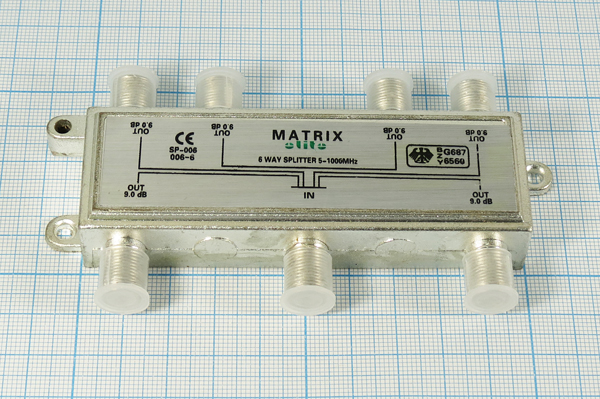ант разветвит 6TV\гн F-гн F6\\\мет\ --- Разветвители