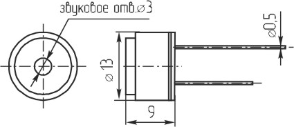 згм 13x 9\ 1,5\\2,5\2L45\ADB01LM\DB PRODUCTS --- Звонки (зуммеры) магнитоэлектрические c генератором