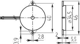 зп 35x 9m46\1~40\\ 1,4\2L140+H1\CBE3514BL\DAE YOUN --- Звонки (зуммеры) пьезоэлектрические без генератора