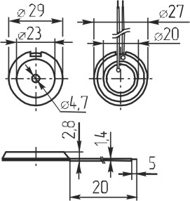 зп 29x 2,8\1~40\\ 3,0\2L20\E144PZ29300LP\DB PRODUC --- Звонки (зуммеры) пьезоэлектрические без генератора