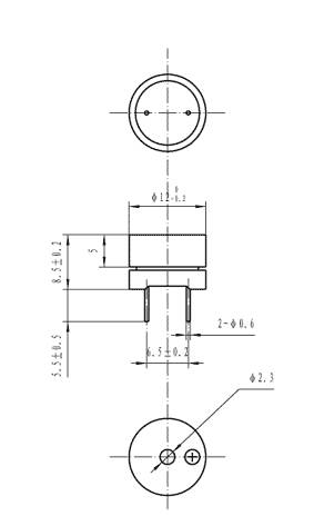 зм 12x 9\ 1,5\42\2,048\2P6,5\KP12-G185B\KEPO --- Звонки (зуммеры) магнитоэлектрические без генератора