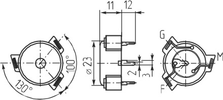 зп 23x11\3~20\\ 3,6\3T\KPE134\KINGSTATE --- Звонки (зуммеры) пьезоэлектрические без генератора