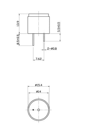 згп 16x14\ 1,5~12\\4,2\2P7,6\KPI-1620-05\KEPO --- Звонки (зуммеры) пьезоэлектрические c генератором