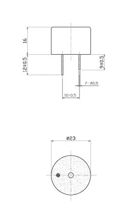 згп 23x16\ 8~15\\3,3\2P10\KPI-2343P10\KEPO --- Звонки (зуммеры) пьезоэлектрические c генератором