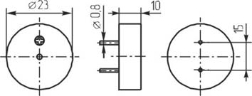 згп 23x10\ 5~15\\3,3\2P15\KPI-2610AM\Pulse Fast --- Звонки (зуммеры) пьезоэлектрические c генератором