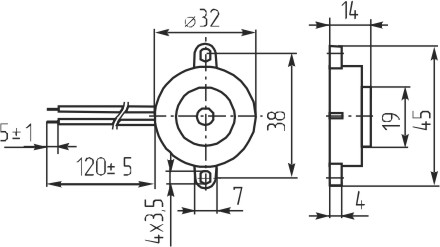 згп 32x14m45\ 4~ 8\\3,7\2L140\KPI-3210L-06\KEPO --- Звонки (зуммеры) пьезоэлектрические c генератором