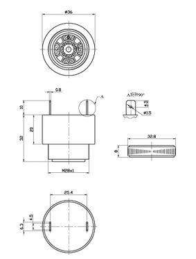 згп 36,0x32\~40~125\\2,9\2T25,4\KPI-3721-120\Pulse --- Звонки (зуммеры) пьезоэлектрические c генератором