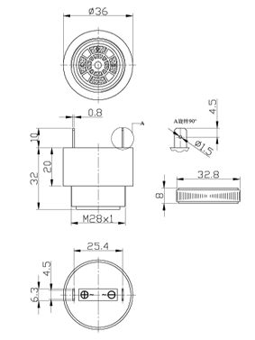 згп 36,0x32\ 5~24DCV/ACV\\2,9\2T25,4\KPI-3721-24\ --- Звонки (зуммеры) пьезоэлектрические c генератором