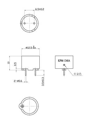 зм 12x10\ 3,0\16\4,0\2P6,5\KPM-G1240A\KEPO --- Звонки (зуммеры) магнитоэлектрические без генератора