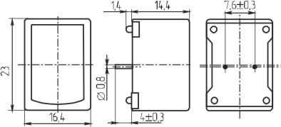 згм 23x16x15\12\\0,4\2P7,6\KPMB-2212P\ --- Звонки (зуммеры) магнитоэлектрические c генератором