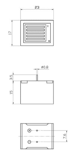 згм 23x16x15\ 3\\0,4\2P7,6\KPMB-2303P\KEPO --- Звонки (зуммеры) магнитоэлектрические c генератором