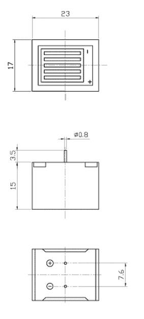 згм 23x16x15\12\\0,4\2P7,6\KPMB-2312P\ --- Звонки (зуммеры) магнитоэлектрические c генератором