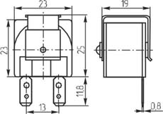 згм 19x25x23m37\~220VAC\\\2C\KPMB-23220\KEPO --- Звонки (зуммеры) магнитоэлектрические c генератором