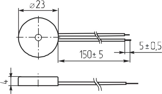 зп 23x 4\1~30\\ 4,0\2L150\KPR-2313\KEPO --- Звонки (зуммеры) пьезоэлектрические без генератора