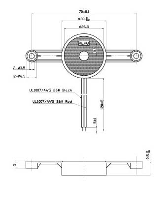 зп 30x 9m77\1~30\\ 2,1\2L140+H1\KPR-3060\KEPO --- Звонки (зуммеры) пьезоэлектрические без генератора