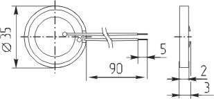 зп 35x 2\1~30\\ 1,3\2L85\KPR-3511\KEPO --- Звонки (зуммеры) пьезоэлектрические без генератора