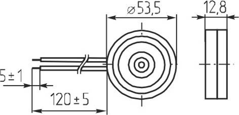 зп 54x13\1~30\\ 1,0\2L130\KPR-5400\KEPO --- Звонки (зуммеры) пьезоэлектрические без генератора