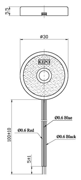 зп 30x 5\3~18\\ 3,2\3L120\KPR3-3013\KEPO --- Звонки (зуммеры) пьезоэлектрические без генератора