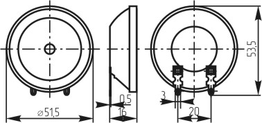 зп 52x16\1~30\\ 2,5~60\2C\PCT-5100\[уп 52x16] KEPO --- Звонки (зуммеры) пьезоэлектрические без генератора