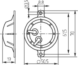 зп 51x19m70\1~30\\ 2,5~60\2C\PCT-5120\[уп 51x19m70 --- Звонки (зуммеры) пьезоэлектрические без генератора