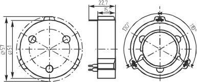 уп 52x15m55\ 1~60\ 2~60\3T\PCT-5700\KEPO --- Ультразвуковые преобразователи(излучатели,приёмники, передатчики,расходомеры,сенсоры)