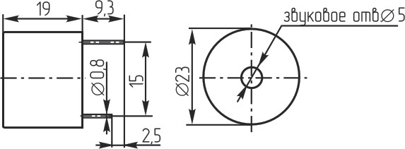 згп 23x19\20~28\\3,4\2P15\SL11S3240PA\ бм --- Звонки (зуммеры) пьезоэлектрические c генератором