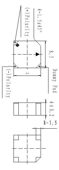 зм  8,5x 8,5x4,0\ 3,6\16\2,4\4C\SMT-G8540A\KEPO --- Звонки (зуммеры) магнитоэлектрические без генератора