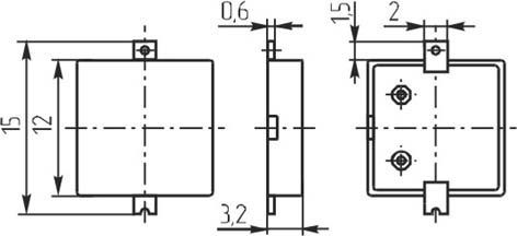 зп 12x12x3,0\1~30\\ 4,0\2C\SPT-1240\KEPO --- Звонки (зуммеры) пьезоэлектрические без генератора