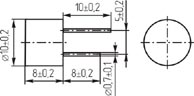 уп 10x 8 WP\\40\2P5\UCD1007MPB\ --- Ультразвуковые преобразователи(излучатели,приёмники, передатчики,расходомеры,сенсоры)